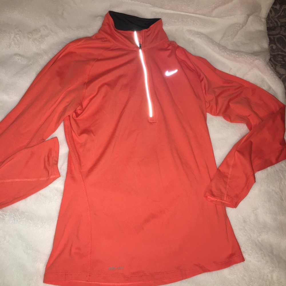 Gently worn orange Nike dri-fit jacket